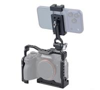 Gabbie complete in alluminio per fotocamera Sony A7M5 A7R5 A7M4 A7S3 | Lega leggera, con manico, montaggio multipunto per microfono/luce, impugnatura ergonomica, riduce le vibrazioni