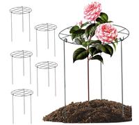 Gabbie e supporti per peonia 6 pezzi Supporto per peonia 12x18 '' Crescere attraverso supporti per piante con 3 gambe Gabbie per pomodoro Fiori Anelli di supporto Cerchi per rose, pomodori, orchidee