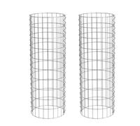 Gabbie Gabionensäule Rotondo Ø 35 CM 100 2er Pietra Gabbioni Cestino IN Cestello