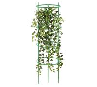 Gabbie per cetrioli per vasi, traliccio rotondo di supporto per pomodori, gabbie per piante verdi facili da usare, forniture da giardinaggio portatili per giardinieri