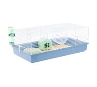 FERPLAST Gabbia Roditori CRICETI 11 per Criceti, in Metallo, Accessori inclusi: Mangiatoia, Beverino, Casetta, Ruota. 57,5x31xh21,5cm