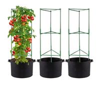 Gabbie per pomodori per piante da giardino e giardino, supporto traliccio | Regolabile Arrampicata Verdura Frutta Pali per Cetriolo Fiore Vite Fagiolo Coltivazione Piantare Giardinieri Coltiva Borse