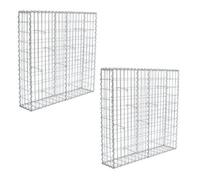 Gabbie Spiralgabione Cestino di Pietra 100x100x20 CM 2er Set Filo Parete Griglia