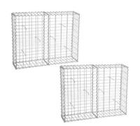 Gabbie Spiralgabione Cestino di Pietra 100x80x20 CM 2er Set Filo Parete Griglia