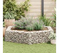 vidaXL Gabbione Letto Rialzato Esagonale 200x173x40 cm Recinzione Giardino
