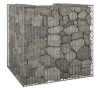 Gabbione per Bidoni in Acciaio Zincato 110x100x110 cm
