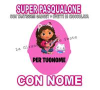 Gabby Dollhouse SUPER PASQUALONE SORPRESONE UOVO DI PASQUA CONTENITORE Bambino
