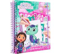 Gabby’s Dollhouse - Color & Create - Libro con stencil da colorare - Set creativo per bambini (GD24356)