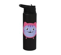 Gabby’s Dollhouse DJ Catnip Smile Stainless Steel Insulated Water Bottle