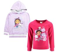 Gabby’s Dollhouse - Felpa Ufficiale Bambina con Grafiche Colorate | Modelli Girocollo o Cappuccio | Idea Regalo Originale | Taglie 3-9 Anni [8036 Viola - 6 Anni]