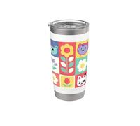 Gabby’s Dollhouse Floral Tile Grid Bicchiere termico in acciaio inox doppia parete