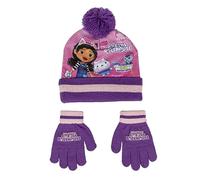 Gabby´s Dollhouse Gabby's Dollhouse Mütze und Handschuhe Set, Set cappello e guanti Bambini unisex, blau, Estándar