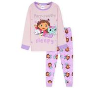 Gabby’s Dollhouse Pigiama Bambina, 2 Pz Abbigliamento da Notte - Regalo Ragazza (Rose, 6-7 Anni)