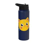 Gabby’s Dollhouse Pillow Cat Smile Stainless Steel Insulated Water Bottle