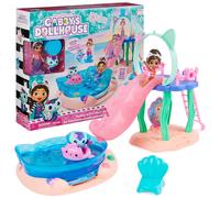 Gabby’s Dollhouse, Purr-ific Pool Playset with Gabby and MerCat Figures, Colour-