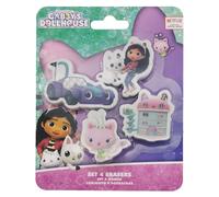 Gabby´s Dollhouse Set Di Cancelleria Con 4 Gomme
