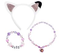 Gabby - Set di gioielli per bambini con 3 pezzi, set di collane, bracciale e anello per ragazze fan