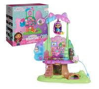 Gabby's - Casa delle Bambole trasformabile da Giardino, casa sull'albero con luci, 2 Personaggi, 5 Accessori, 1 Consegna, 3 mobili, Giocattoli per Bambini dai 3 Anni in su