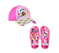 Gabby's Doll House Cappello Baseball e Infradito per Ragazze, Set di Estivi per Bambina (Multicolore, Sistema Taglie Calzature EU, Bambino Piccolo (2-5 anni), Donna, Numero (range), Media, 29, 30)