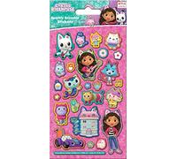 Gabby's Dollhouse - Adesivi riutilizzabili con licenza ufficiale