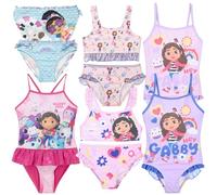 Gabby's Dollhouse - Bambina - Costume da Bagno Intero 1 Pezzo o Bikini 2 Pezzi o Monokini Mare Piscina - Licenza Ufficiale [180051 Intero Viola - 6 Anni]