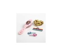 Gabby's Dollhouse Beauty Set bambini spazzola capelli + forcine 2 pezzi + elastici 5 pezzi - Set beauty bimbi