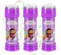 Gabby's Dollhouse Bolle di sapone CON GIOCO per ragazze 55 ml MY BUBBLE, 3 pezzi (Gabby's Dollhouse, 3)