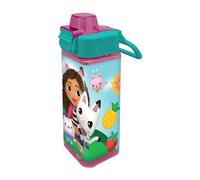 Gabby's Dollhouse - Borraccia con chiusura a scatto, 500 ml, multicolore