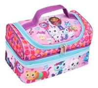 Gabby's Dollhouse - Borsa per il pranzo per bambini, multi-scomparto per la scuola, isolata e di grande capacità, rosa