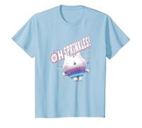 Gabby's Dollhouse Cakey Cat Oh Sprinkles! Maglietta, Bambini, Celeste, 6 Anni