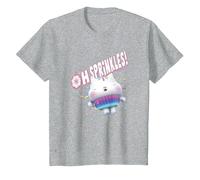 Gabby's Dollhouse Cakey Cat Oh Sprinkles! Maglietta, Bambini, Grigio Melange, 12 Anni