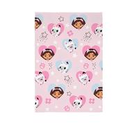 Gabby's Dollhouse Coperta Velour Morbido IN Pile Cuori & Stars 100cm x 150cm
