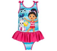 Gabbys Dollhouse Costume da Bagno | Costume Intero Bambina | Costumi da Bagno Ragazza | Blu 6-7 Anni