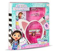 GABBY'S DOLLHOUSE - Gabby Gatto e Casa Magica - Gatto Bambina - Kit Accessori per Capelli - Spazzola, Cerchietto di Gabby, Orecchie, Costume - Idea Regalo per Ragazza