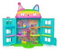 Gabby's Dollhouse, la Casa delle Bambole di Gabby a Tema Festa, 15 Pezzi a Tema Arcobaleno, Personaggi e Mobili per la Casa delle Bambole con Effetti Sonori, Alta 60 cm, 3+ Anni