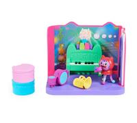 Gabby's Dollhouse, Groovy Music Room con Personaggio Daniel James Catnip, 2 Accessori, 2 mobili e 2 scatole con Sorpresa, Giocattoli per Bambini dai 3 Anni in su