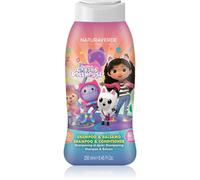 NATURAVERDE Kids - Gabby's Dollhouse Shampoo e Balsamo 250ml, Delicato con Estratto di Camomilla, Ideale per Capelli Morbidi e Facili da Pettinare