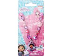 Gabby's Dollhouse - Collana per bambini con ciondolo a forma di stella e fiore, con ciondolo a forma di stella e fiore, gioiello ufficiale per bambine dai 3 anni, ideale come regalo e gioco simbolico