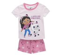 Gabby's Dollhouse Pigiama per Bambine | Set Pigiama con Maglietta e Pantaloncini | Completo Pigiama Morbido, Comodo e Traspirante per Bambine (IT, Età, 3 anni, Regular, Gabby's Dollhouse - Rosa)