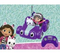 Gabbys Dollhouse RC Car Carlita Easy 2.4 GHz Control, coda di gatto mobile per un'esperienza di gioco autentica, include figure di Gabby & Pandy Paws, 23 cm di lunghezza, adatto a partire da 4 anni