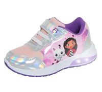 Gabby's Dollhouse - Scarpe da ginnastica luminose per ragazze, facili da indossare, con luci a LED lampeggianti, Multicolore, 26.5 EU