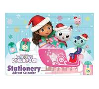 GABBY'S DOLLHOUSE - Set di cancelleria con calendario dell'Avvento 2026, con licenza ufficiale, conto alla rovescia di Natale per 24 giorni, con regali a sorpresa giornalieri, divertente cancelleria
