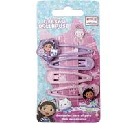 Gabby's Dollhouse - Set di ganci per capelli per bambini con glitter e personaggi della serie Netflix