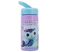 Gabby's Dollhouse Sports Water Bottle with Straw and Built-in Handle 410ml, ligh