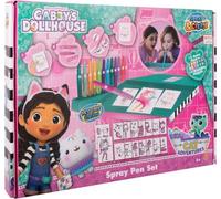 Gabby's Dollhouse - Set di penne spray - Matite da colorare per bambini - Set da colorare con matite colorate e pagine da colorare, GD23368