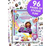 Gabby's Dollhouse Sticker Book Treasury - Activity Books for kids, 350 reusable stickers, 96 pages of fun