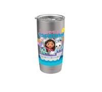 Gabby's Dollhouse Summer Vacation Bicchiere termico in acciaio inox doppia parete