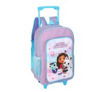 Gabbys Dollhouse Trolley Custodia Piegabile Deluxe con Rotelle Ragazze Rosa