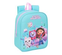 GABBY'S DOLLHOUSE - Zaino per bambini, zaino per la scuola, adattabile al carrello, ideale per l'asilo, comodo e versatile, qualità e resistenza, 22 x 10 x 27 cm