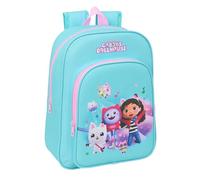GABBY'S DOLLHOUSE - Zaino scolastico per bambini, animato, ideale per bambini in età scolastica, comodo e versatile, qualità e resistenza, 26 x 11 x 34 cm
